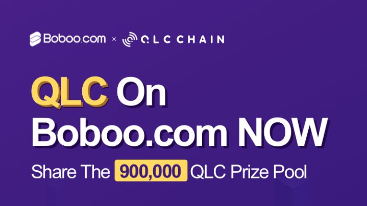 「Boboo」4/2 QLCトークン上場記念 900,000QLCのエアドロップ開催！