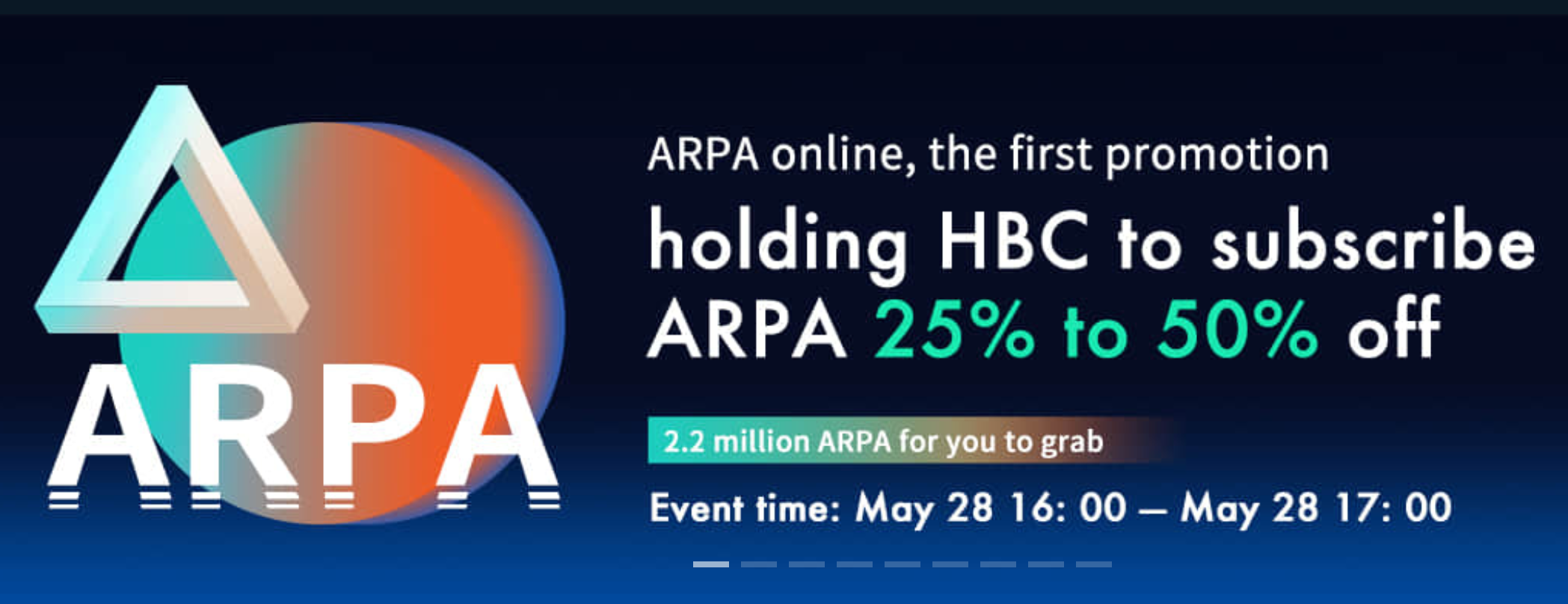 「HBTC」HBCを保持してARPAに登録すると、25％-50％の割引！