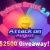 「KuCoin」Futures Brawl 2.0-8月の攻撃 2500ドルのプレゼント！